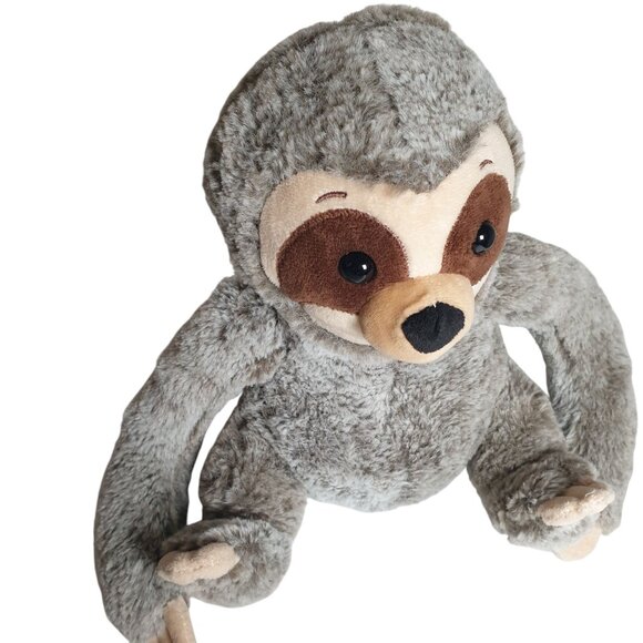 Fiesta Mello Fellows Sloth Plush Toy 10" Gray Brown Soft Cuddly Stuffed Animal - Picture 2 of 6